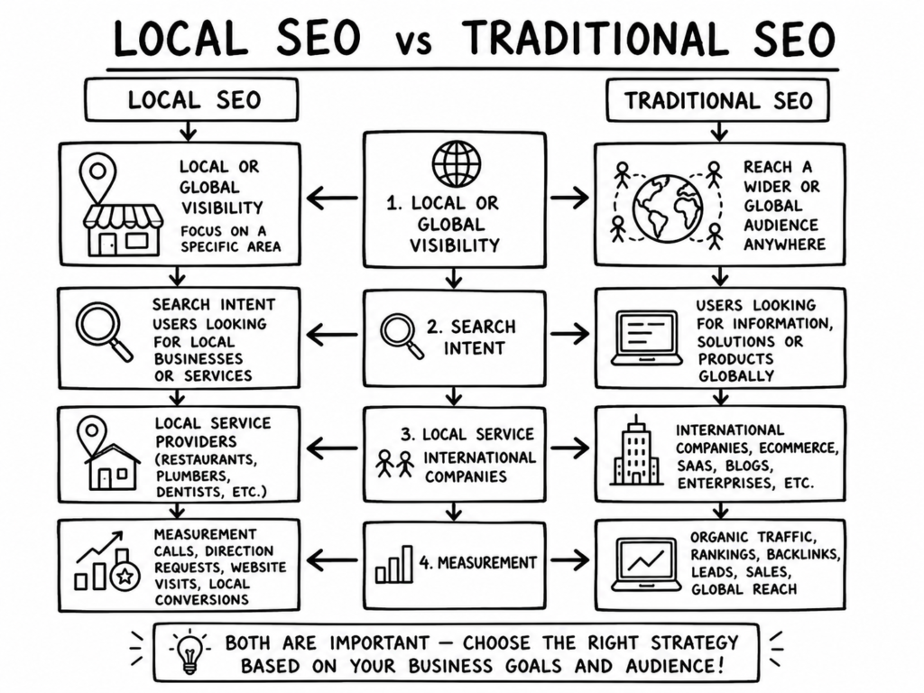 local seo vs traditional seo - what's the difference
